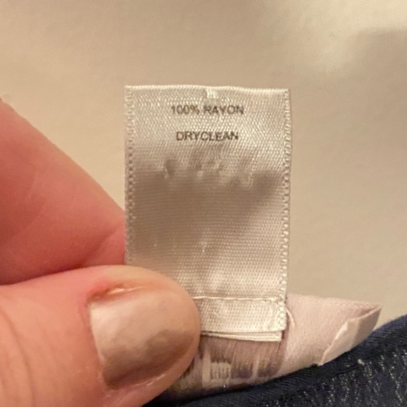 LOFT navy and fuchsia color block midi dress, size M. - Picture 4 of 4